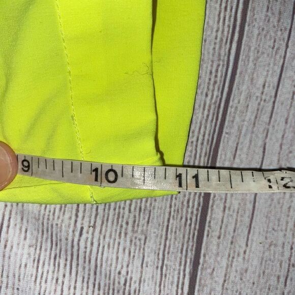 Nike pro training pull on shorts w/front pockets neon yellow & black sz S men - Picture 7 of 8